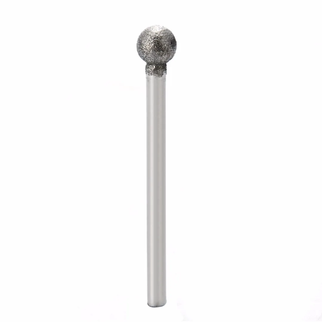 20pcs 3mm Shank Diamond Drills Grinding Heads Mini Drill Burrs Bit Set For Rotary Tool Grinders Polished Glass Carving Mayitr