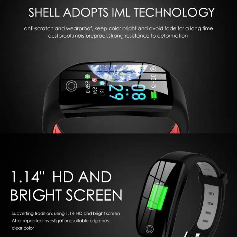 F21 умный Браслет фитнес-монитор сердечного ритма трекер активности здоровье браслет шагомер Smartband часы для Android IOS