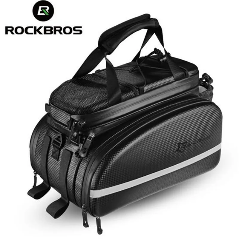 

ROCKBROS Bike Seat Bag Rear Backpack Trunk Cycling Pannier Package Large Capacity Bicycle Accessories MTB Cycle Bag