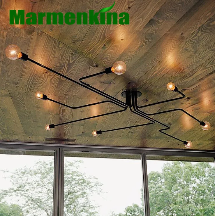 

Lighting Irons Loft Industrial Wind Bar Coffee Shop Tree Retro Nostalgic Ceiling Lamps.