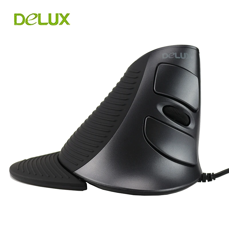 Delux M618 компьютерная Проводная вертикальная мышь эргономичная Mause USB 1600 DPI