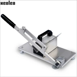 XEOLEO Manual Meat Slicer Fat Cattle/Mutton Roll slicer Frozen Meat Slicing machine Stainless Steel Sanqi/Gelatin paste Slicer