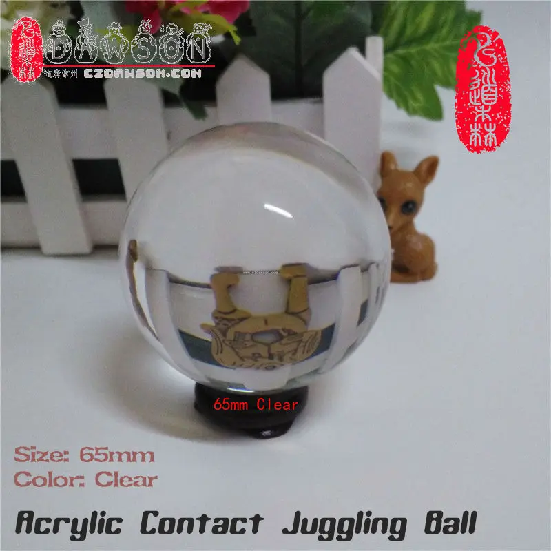

Free Shipping 6.5cm Acrylic Juggling Ball (65mm) Contact Juggling Crystal Acrylic Magic Ball