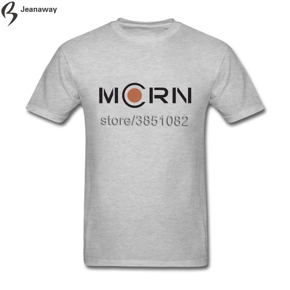 Полный хлопок раздолье mcrn Уникальный Черный Crewneck короткий рукав Для мужчин