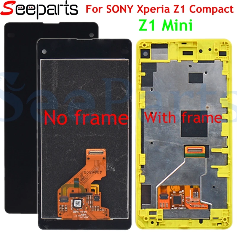 For SONY Xperia Z1 Compact LCD Display Touch Screen Digitizer Assembly Replacement M51w D5503 For SONY Z1 Compact Display 4.3