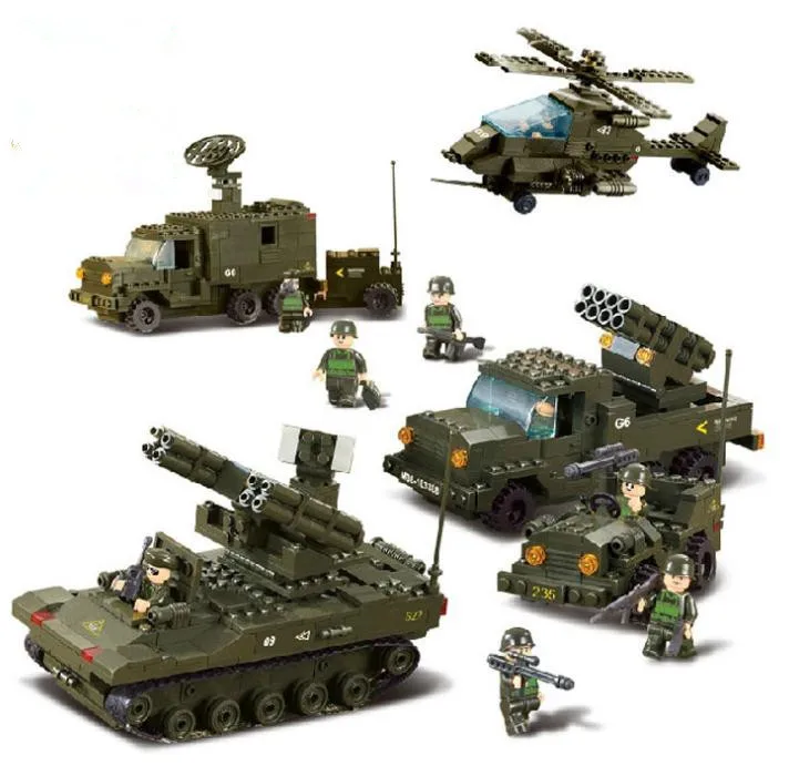 Military Battle Army Troops Tank Fighter Jeep Model