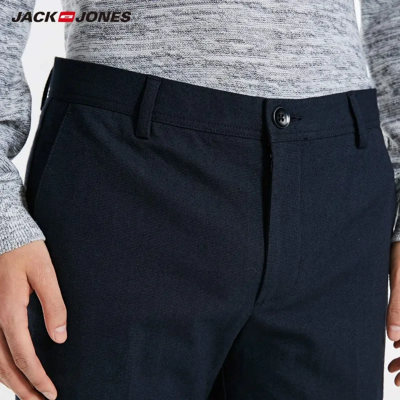 JackJones мужские хлопковые деловые повседневные брюки E | 218414511