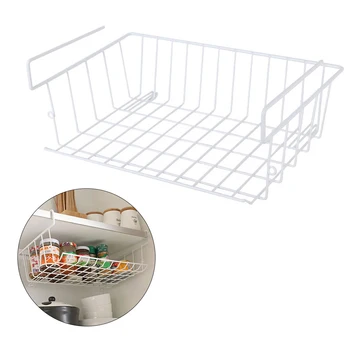 

Kitchen Storage Basket Multifunctional Storage Rack dish rack cocina cuisine Under Cabinet Storage Shelf Wire Rack Organizer