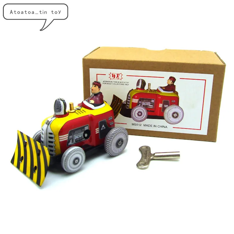 vintage metal toy bulldozer