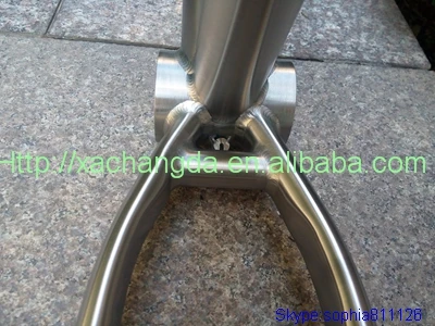 Titanium mountian bike frame1