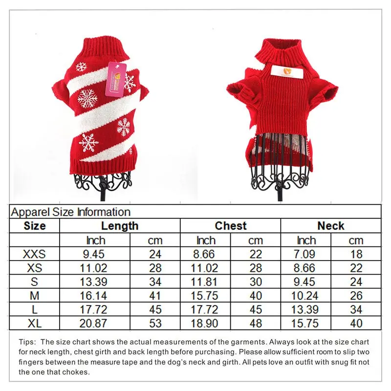 Свитер для собак, зимняя Рождественская Одежда для собак, Рождественский вязаный свитер для домашних животных с оленем, Свитера для маленьких собак, Такса, йоркширского костюма - Цвет: red B