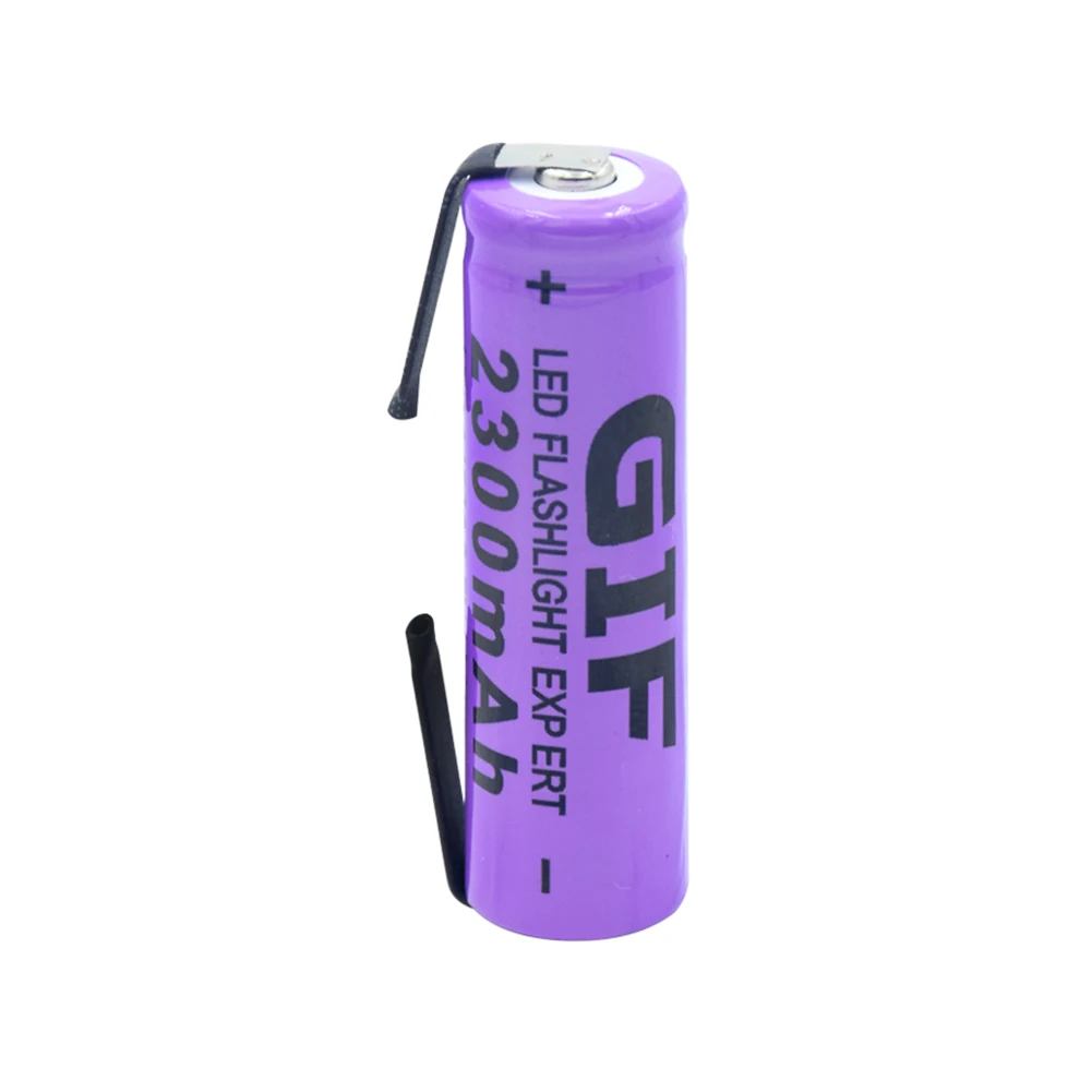14500 литиевая батарея литиевая аккумуляторная батарея сварочные никелевые листовые батареи 3,7 V 2300mAh фонарь светодиодный игрушка-фонарик - Цвет: 1 PCS