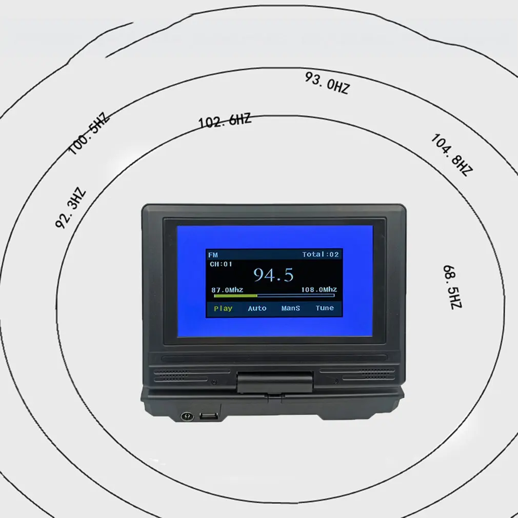Мультифункциональный 7,8 дюймов HD ТВ Портативный dvd-плеер HD портативный CD ТВ плеер мультимедийный плеер LMD750