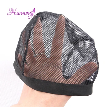 10pcs/lot Black Color Dome Cornrow Wig Caps Easier Sew In Hair Stretchable Weaving Cap Elastic Nylon Mesh Net Wholesale hairnet 5