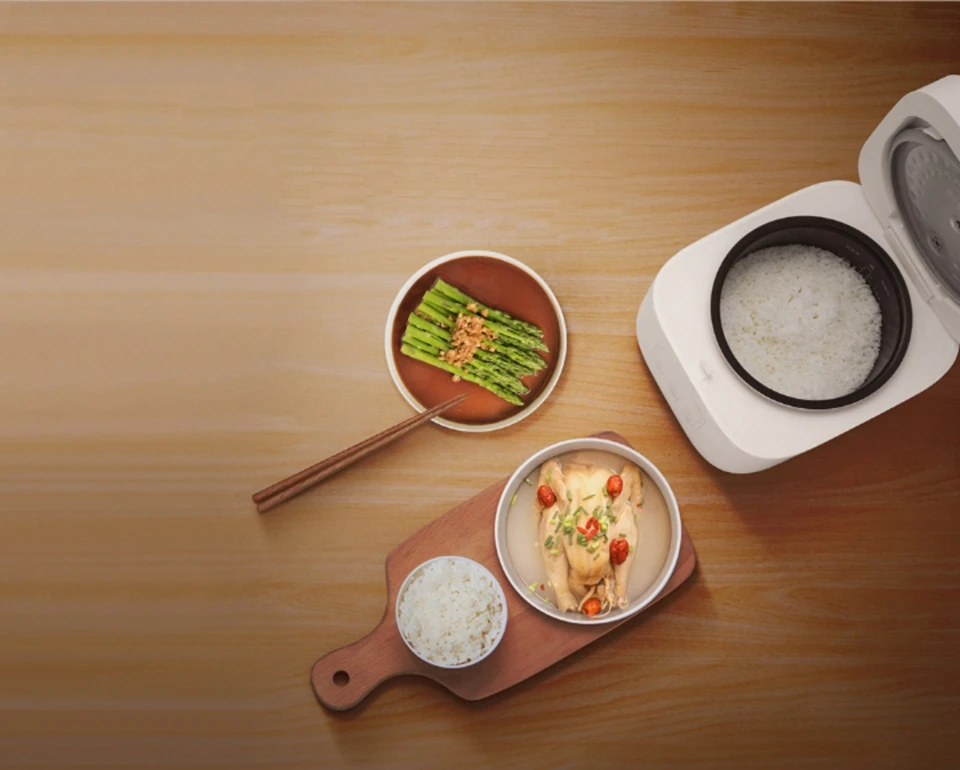 Оригинальная маленькая рисоварка xiaomi Mijia DFB201CM, 400 л, Вт, приложение, антипригарная рисоварка для xiaomi, комплект для умного дома