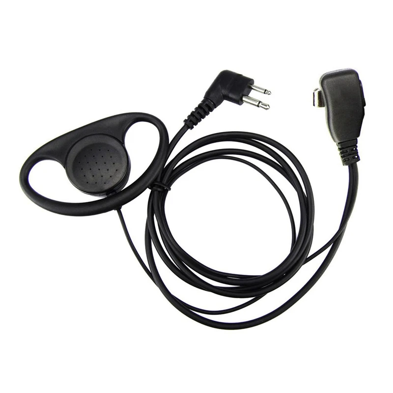 

2 Pin Advanced D Shape Clip-Ear Ptt Headset Earpiece Mic For 2 Way Radios GP88S GP300 GP68 GP2000 GP88 GP3188 CP040 C