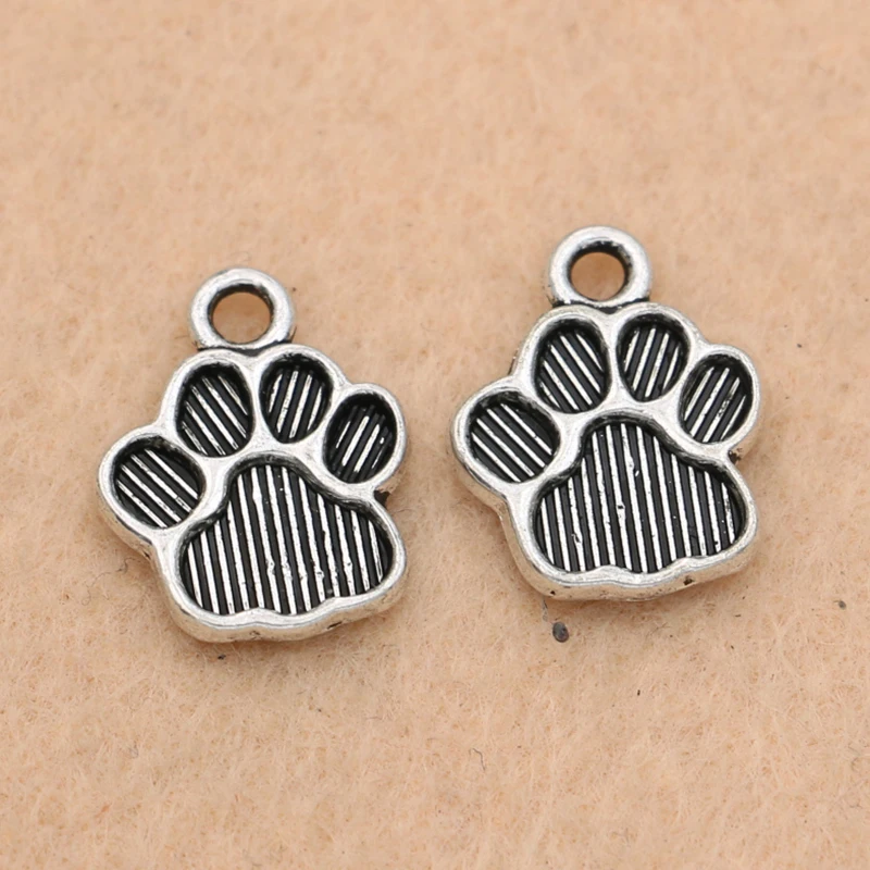 10pcs Tree and Word Beads Tibetan Silver Charms Pendant Fit DIY 15x12mm