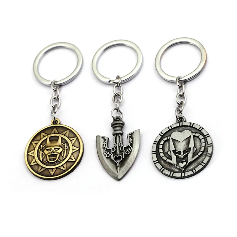 

New Anime JOJOS BIZARRE ADVENTURE Keychain DIO Mask Metal Key Ring Holder Crazy D Men Car Women Bag Key Chain Chaveiro Jewelry