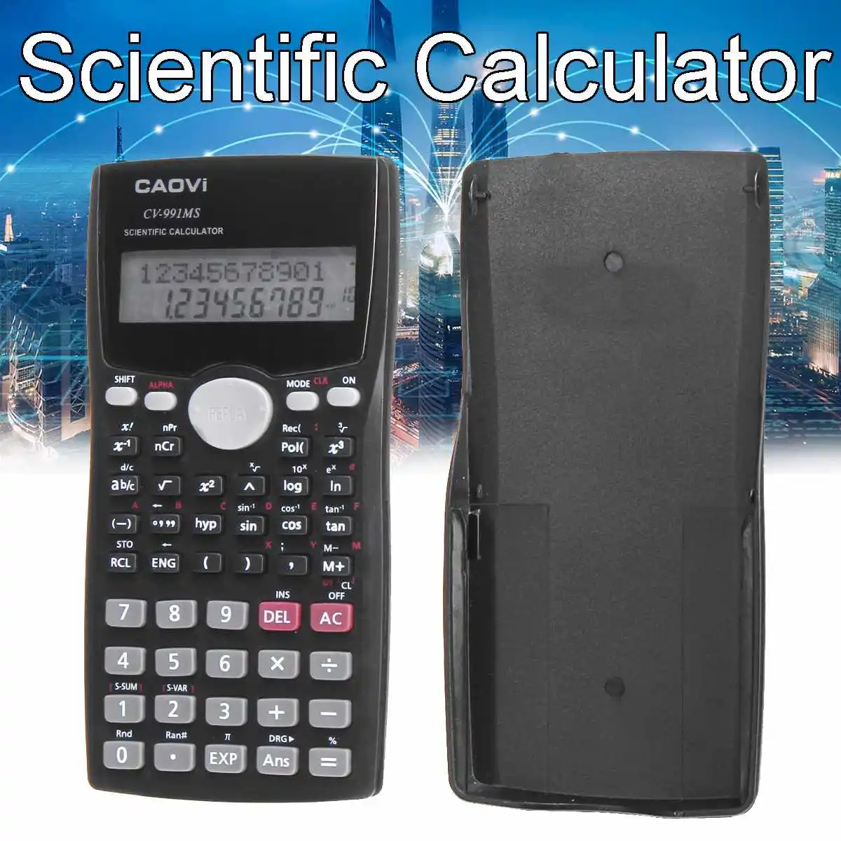 991 مللي آلة حاسبة علمية LCD الطالب العلمي حساب البطارية بالطاقة الرقمية عدد حاسبة مكتب المورد المدرسة