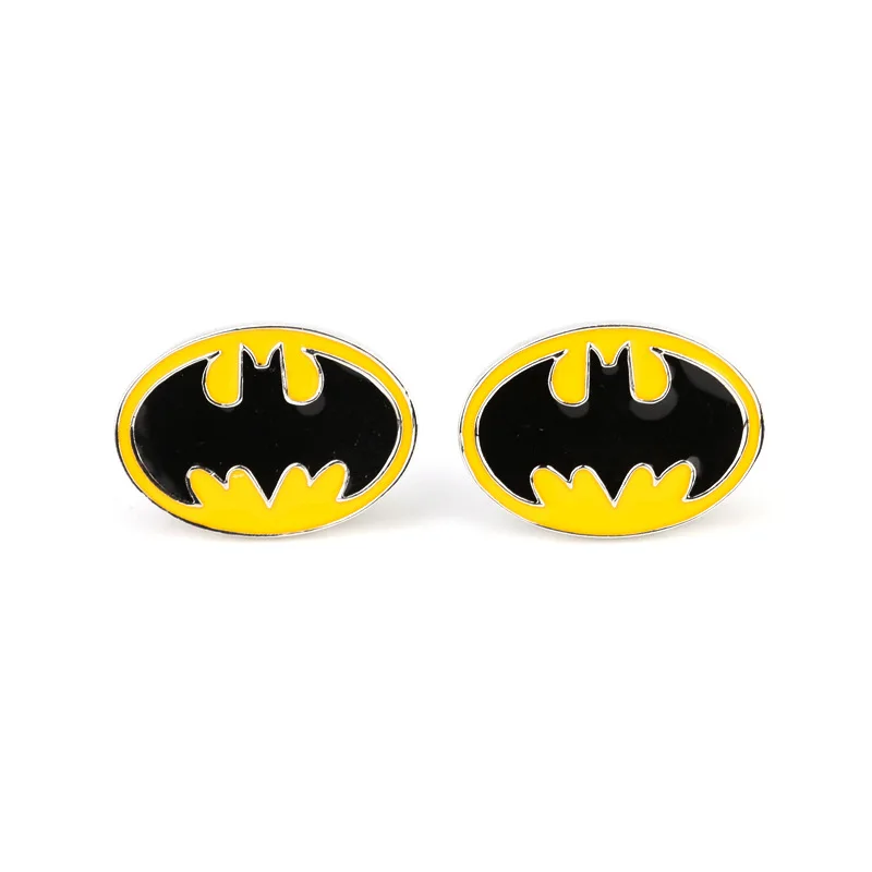 

Justice League Batman Logo Cufflinks The Dark Knight Batman Cuff Buttons Cufflink For Mens Decoration Cosplay Figure Souvenirs