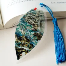 В китайском стиле Цзяннань водный Закладка с жилками листа