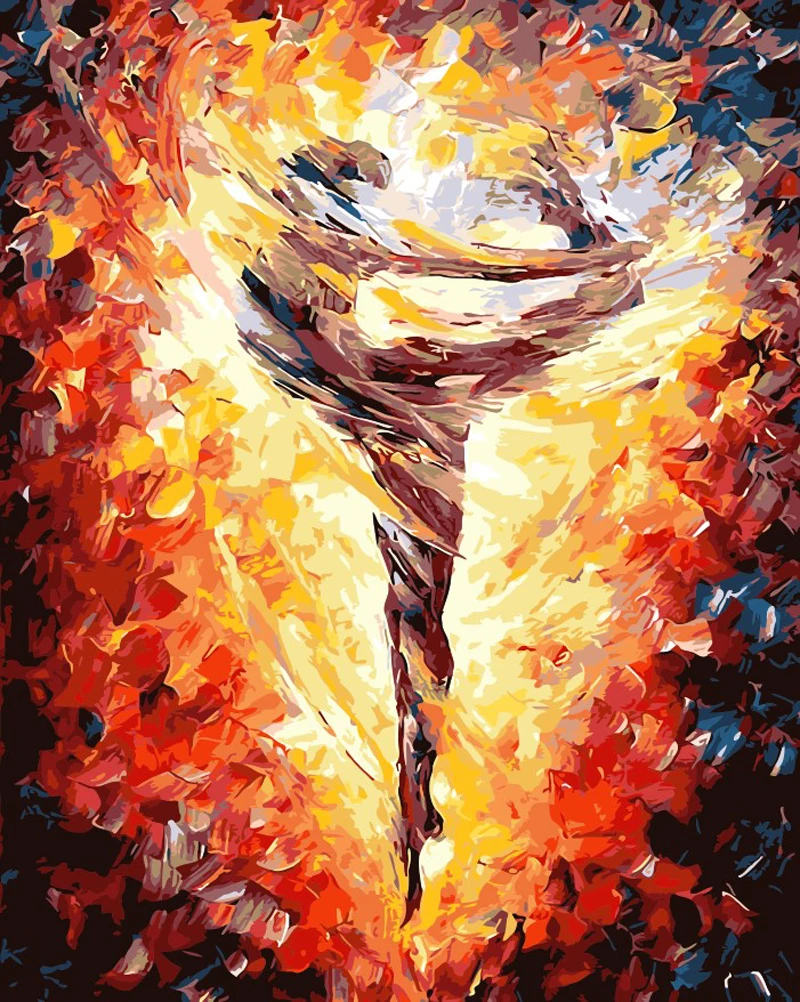 

Abstract DIY Painting By Numbers Oil Painting Calligraphy Painting Wall dancer Canvas Christmas Decorations Home Wedding Decor