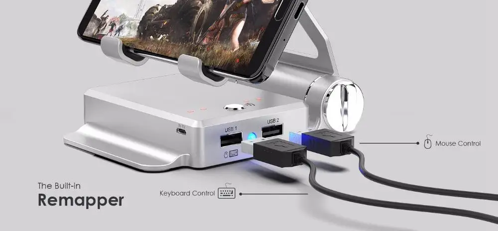 GameSir X1 Bluetooth BattleDock конвертер геймпад клавиатура и переходник для мыши для FPS игр, RoS, ножи, бесплатный огонь