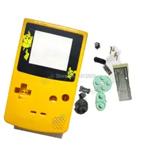 Новое поступление желтый цвет с ограничительное стекло Корпус для GameboyGBC консоль чехол с специальный объектив кнопки X/Y отвертки