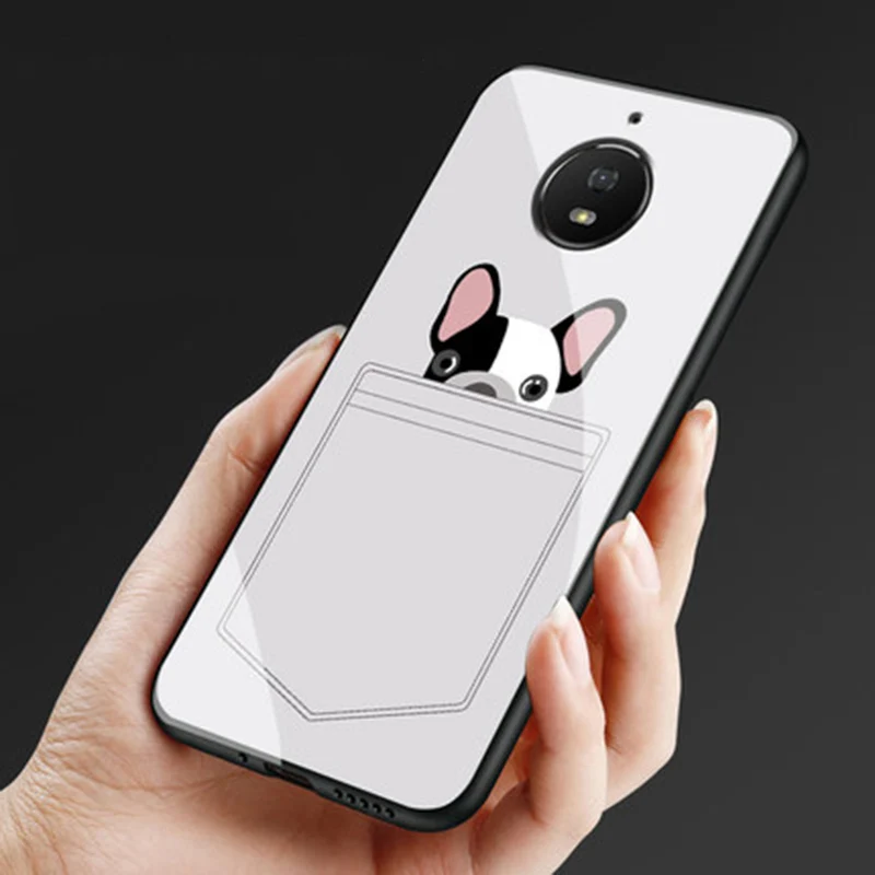 Для MOTO Green Pomelo 1S чехлы для телефонов Ретро мультяшный чехол из закаленного стекла