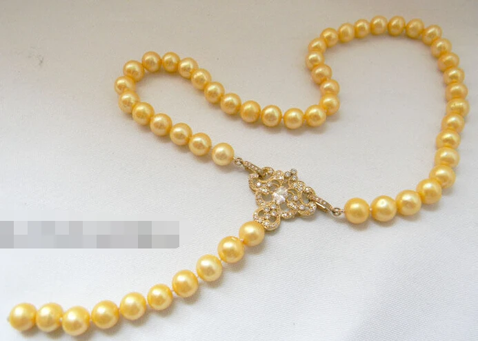

FREE SHIPPING>@@> 0906 Round Champagne Freshwater Pearl Necklace Pendant