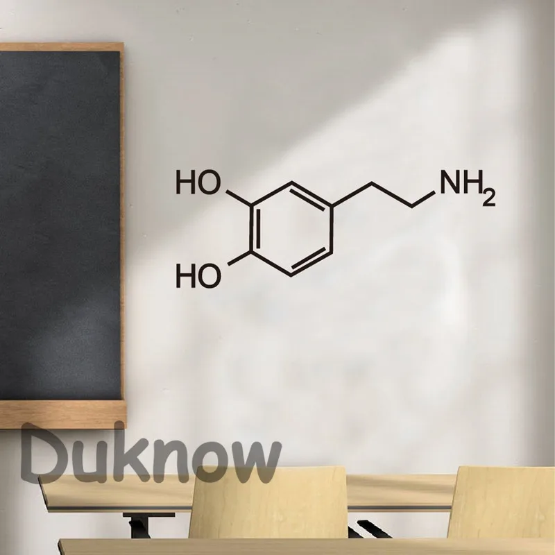 Dopamine Molecule Art Wall Sticker Classroom  Decor