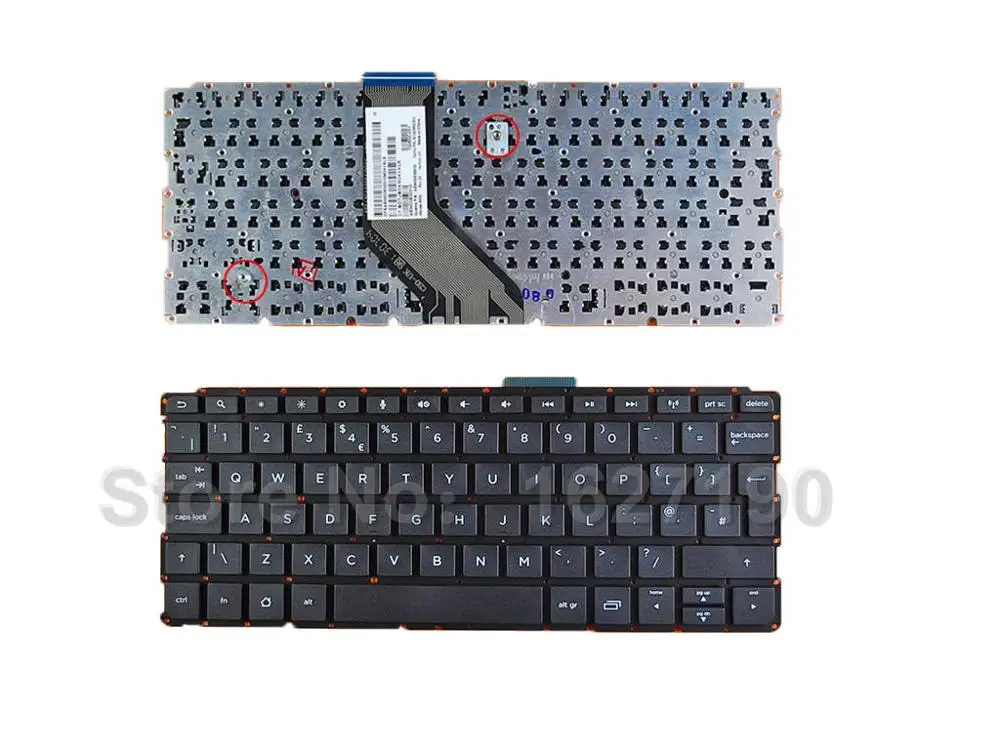 New UK Keyboard Laptop for HP SlateBook 10 h BLACK Laptop Keyboards