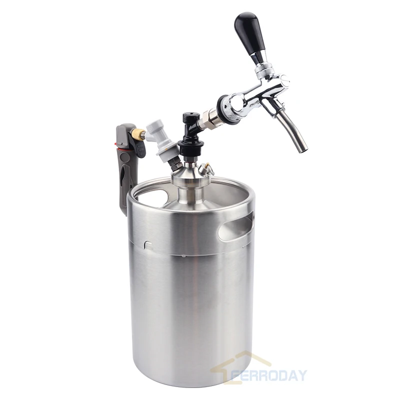 Homebrew 5L мини бочонок пивной Ворчун копья с смесителем CO2 инжектор Премиум 304