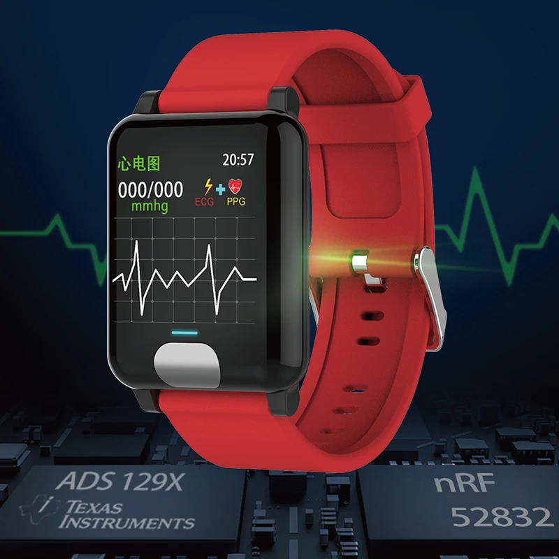 CHKEPZ E04 водонепроницаемый смарт-Браслет фитнес-трекер ЭКГ/PPG кровяное давление монитор сердечного ритма Смарт-часы для Xiaomi Iphone Android
