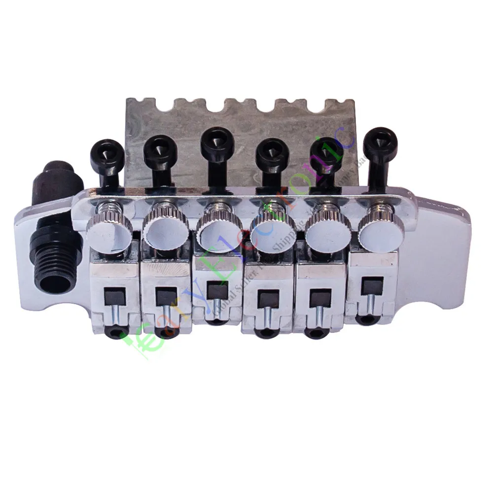 Floyd Rose 6 струн тройник с двойной блокировкой для гитарного моста хромированные