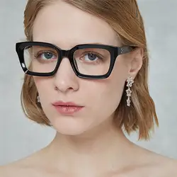 HUITUO европейской и американской моды ретро литературный глаз UV400 градиентные старинные очки кадров Для женщин прозрачные очки