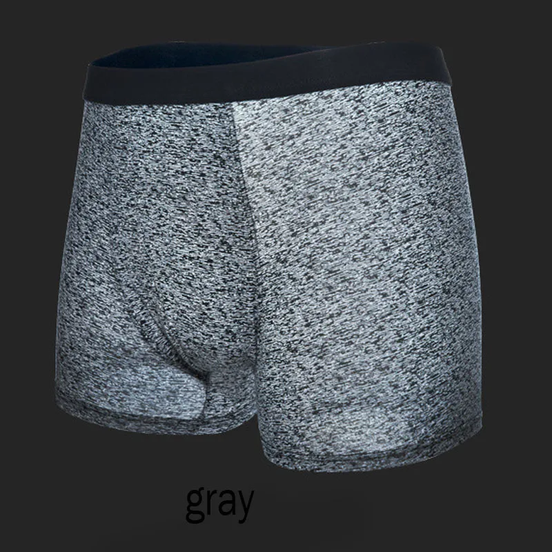 Мода Снежинка boyshort Мужское нижнее белье RC хлопок пояс однотонного цвета дышащие