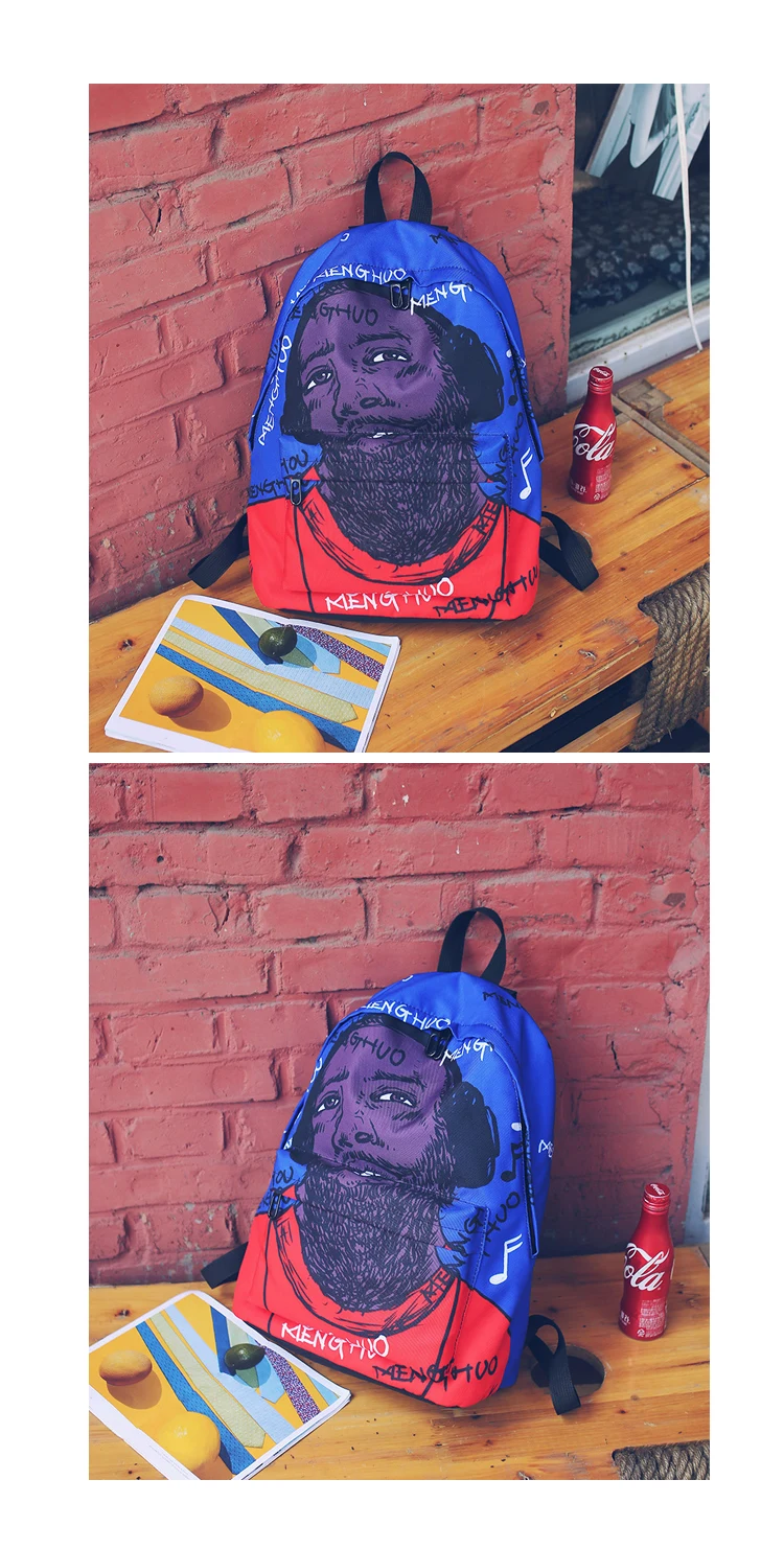 Menghuo Newest Women Backpacks 3D Printing Backpack Female Trendy Designer School Bags Teenagers Girls Men Travel Bag Mochilas (35)