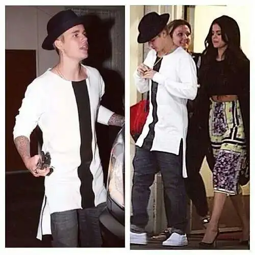 XS XXL ! JustinBiebe Persian style long sleeve Shirts men's new fashion