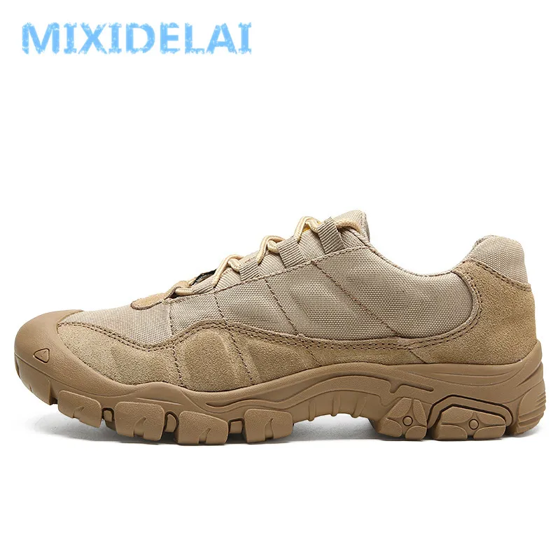 Günstig MIXIDELAI Kuh Wildleder Leder Außen Männlichen Turnschuhe Schuhe Für Männer Erwachsene Non Slip Casual Military Armee Herbst Patchwork Schuhe