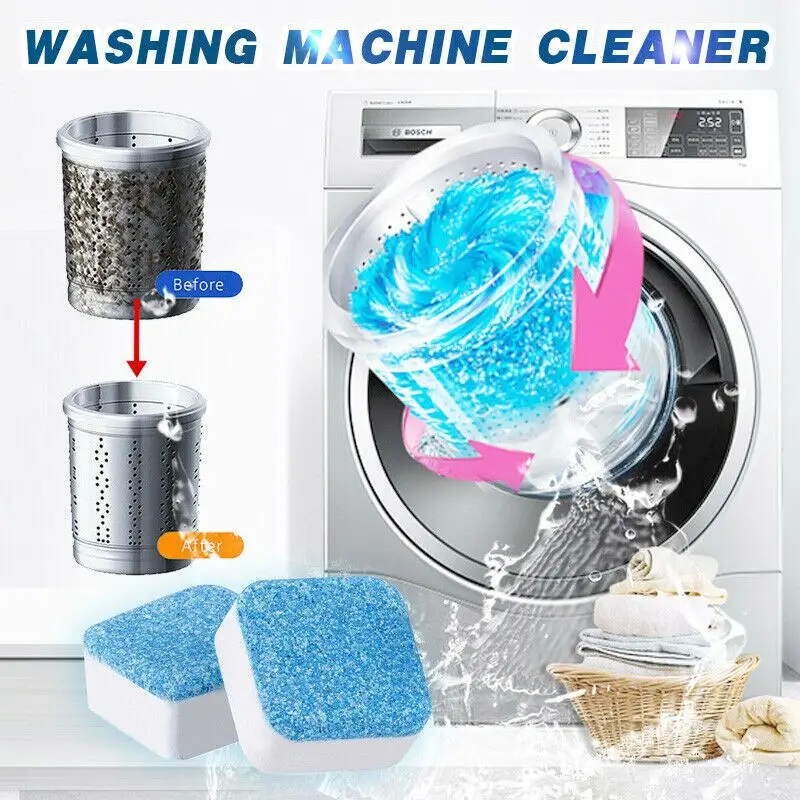 

New 5/10/15 Pcs Washing Machine Effervescent Tub Cleaner Remover Deodorant for Home