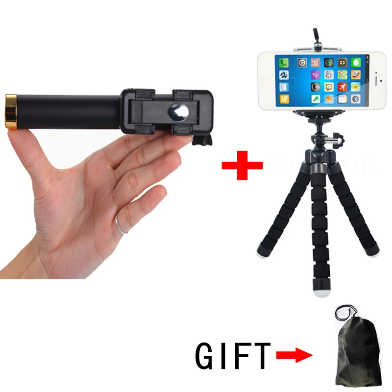 Mini Wired Selfie Stick Monopod With Button Tripod for iPhone7 6 5 Android Samsung Huawei Xiaomi