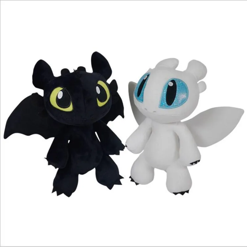 

2019 Anime How To Train Your Dragon 3 Light Fury Night Fury Toothless Dragon Plush Doll Toys Children Kids Birthday Gift