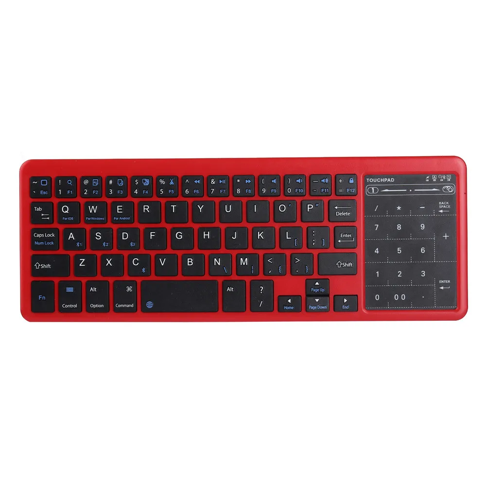 

Ultra Compact Slim Profile Wireless Bluetooth Keyboard With Rechargeable Battery Type-on-anything for home/office use new A30
