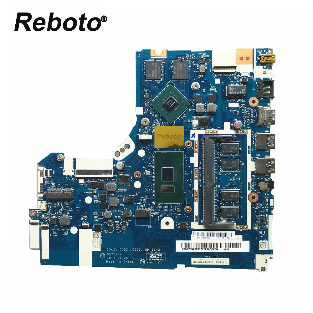 

High quality For Lenovo 320-15ISK Laptop Motherboard 5B20N86293 NM-B242 With I7-7500U CPU 4GB RAM MB 100% Tested Fast Ship
