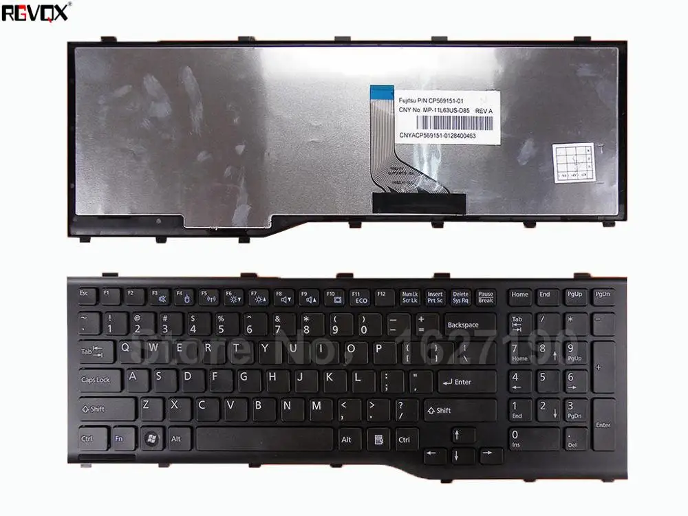 

New US Laptop Keyboard For FUJITSU Lifebook AH532 A532 N532 NH532 PN:MP-11L63US-D85 Repair Notebook Replacement