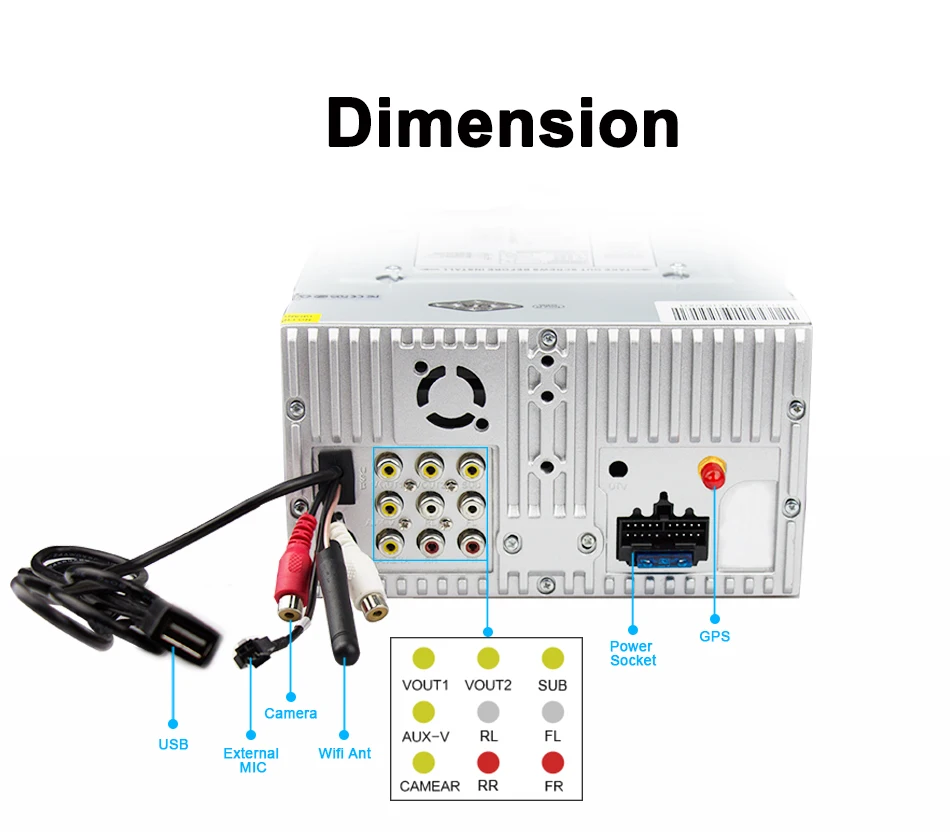 Cheap Eunavi 2 Din 7" Android 8.1 Car DVD Player Radio Online Maps GPS Navigation WIFI for Ford focus II Galaxy Transit Tourneo Mondeo 23