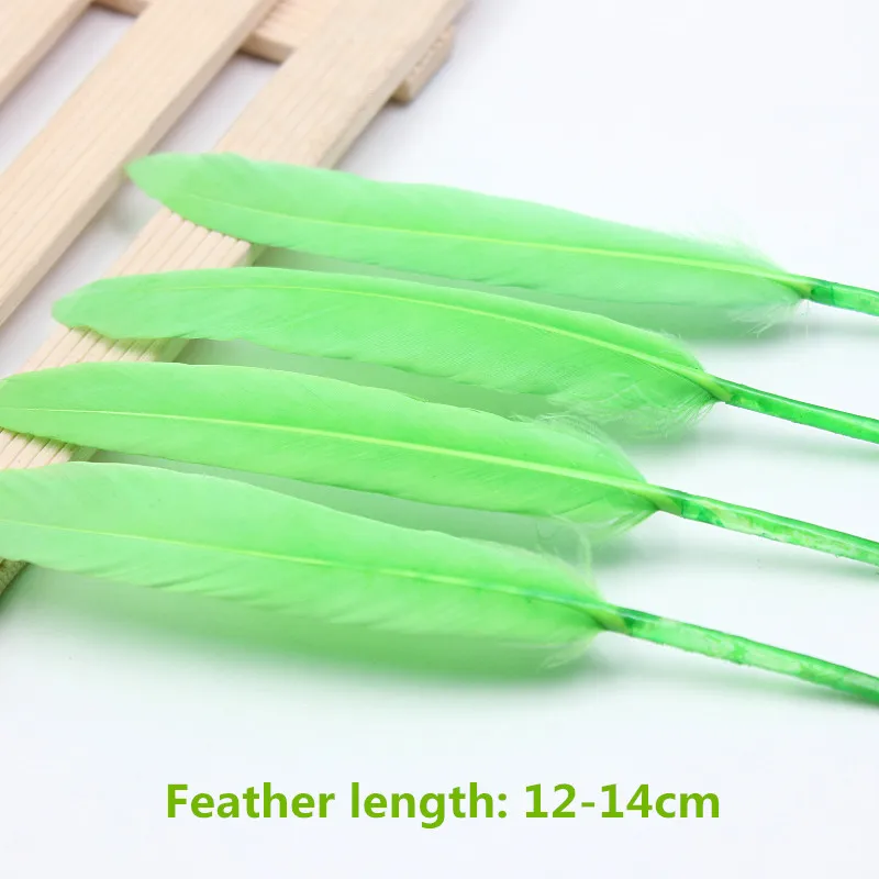 100 шт. декоративные серьги в виде гусиных перьев 12 14 см|decorative feathers|chicken feathergoose feathers