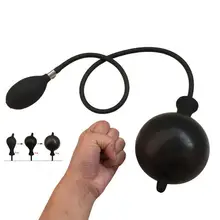 Oversized Silicone Anal Plug Inflatable Dilation Anal Expansion Stimulate Augmentation Explosion-proof Design Diameter 3.5-10cm