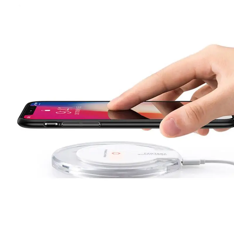 

5W Safety Wireless Charger Car Charging Pad Over-temperature Overcurrent Protection for iPhone SamSung Xiaomi HuaWei